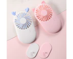 Portable Mini Handheld USB Rechargeable Mute Cooling Fan Office Travel Cooler - White