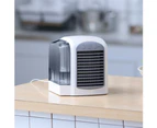 Portable Mini Air Conditioner USB Mute Office Home Cooling Fan Cooler Humidifier - Blue