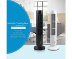 Universal Mini Portable Office School USB Columnar Air Cooling Electric Desk Fan - Black