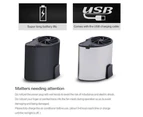 Mini Portable USB Rechargeable Summer Cooling Air Conditioner Waist Fan Cooler - Black