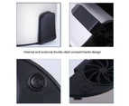 Mini Portable USB Rechargeable Summer Cooling Air Conditioner Waist Fan Cooler - Silver
