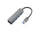 Docking Station 4 Ports USB Interface Plug And Play 5Gbps High Speed Data Transfer External Equipment Type-C to USB Splitter Hub Port Replicator