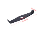 2Tooth 2T Universal Thicken Trimmer Blade Knife For Strimmer Brushcutter Replace - Black