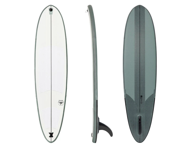 DECATHLON OLAIAN Compact Inflatable Longboard Surfboard 7'6" (without pump or leash)