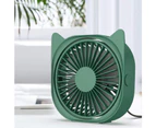 360 Rotation Usb Fan Mini Silent Cooling Fan For Desktop Personal Portable Cooling Fans-Green