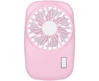 Pocket Fan Mini Powerful Small Small Personal Portable Fan Adjustable Speed Usb Rechargeable Cooling-Pink