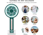 Portable Mini Fan, Usb Rechargeable Pocket Fan With Base, 4 Speed Quiet Small Hand Fan For Home, Table, Office, Travel, Car - Yellow