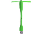 Flexible Mini Usb Fan Portable Detachable Cooling Fan For Pc Power Bank Usb Devices Handheld Mini Usb Fan - Green