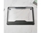 Laptop Case Waterproof Anti-fingerprint Shock-absorbing Anti-fall Anti-scratch Decorative Frosted Surface Notebook Computer Protective Cover - Black