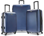 American Tourister Moonlight Hardside Expandable Luggage with Spinner Wheels, Navy, 3-Piece Set (21/24/28), Navy, 3-Piece Set (21/24/28)