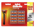 Gillette Fusion 5 Razor Blades 15 Pack