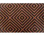 Outdoor Rug - Diamond Brown And Black