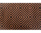 Outdoor Rug - Diamond Brown And Black