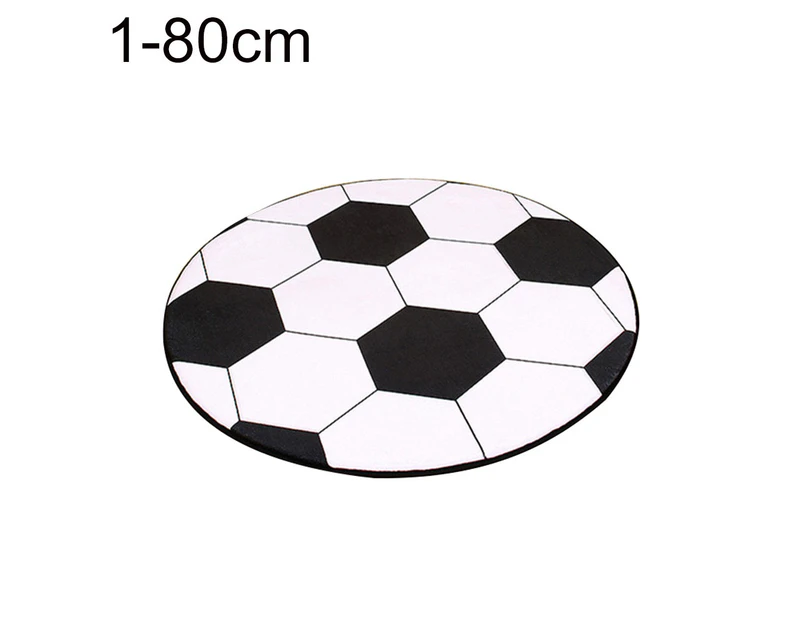 Windyhope Round Football Basketball Pattern Pad Computer Chair Mat Carpet Rug Home Decor-1#