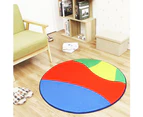 Windyhope Round Football Basketball Pattern Pad Computer Chair Mat Carpet Rug Home Decor-3#