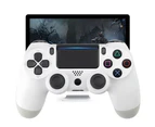 Wireless Game Controller Ps4 Controller Bluetooth Dual Head Head Handle Joystick Mando Game Pad For The Game Console 4-white