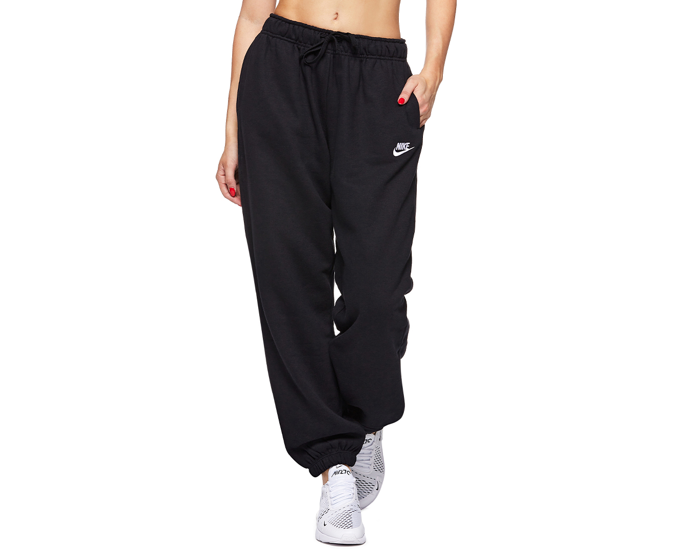 Nike Sportswear NSW Tracksuit Pants Black White 830345-010 Womens