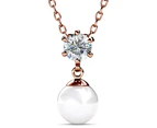 Margaux Necklace Embellished with Swarovski Crystal Pearls and Swarovski crystals