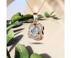 Celtic Knot Necklace Embellished With SWAROVSKI® Crystals