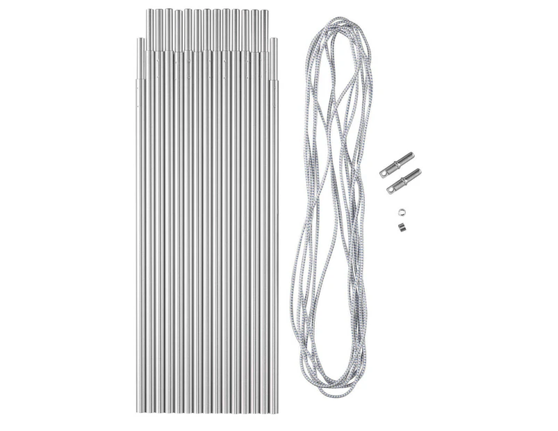 DECATHLON FORCLAZ Aluminium 4.5m Pole Kit, 8.5mm 14 x 32.5cm Sections