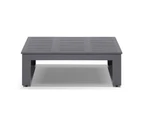 Outdoor Santorini Package C In Charcoal With Denim Grey Cushions - Charcoal Aluminium with Denim - Outdoor Aluminium Lounges