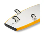 DECATHLON OLAIAN Kid's Foam Beginner's Surfboard 6'8" + Leash & 3 Fins - 100