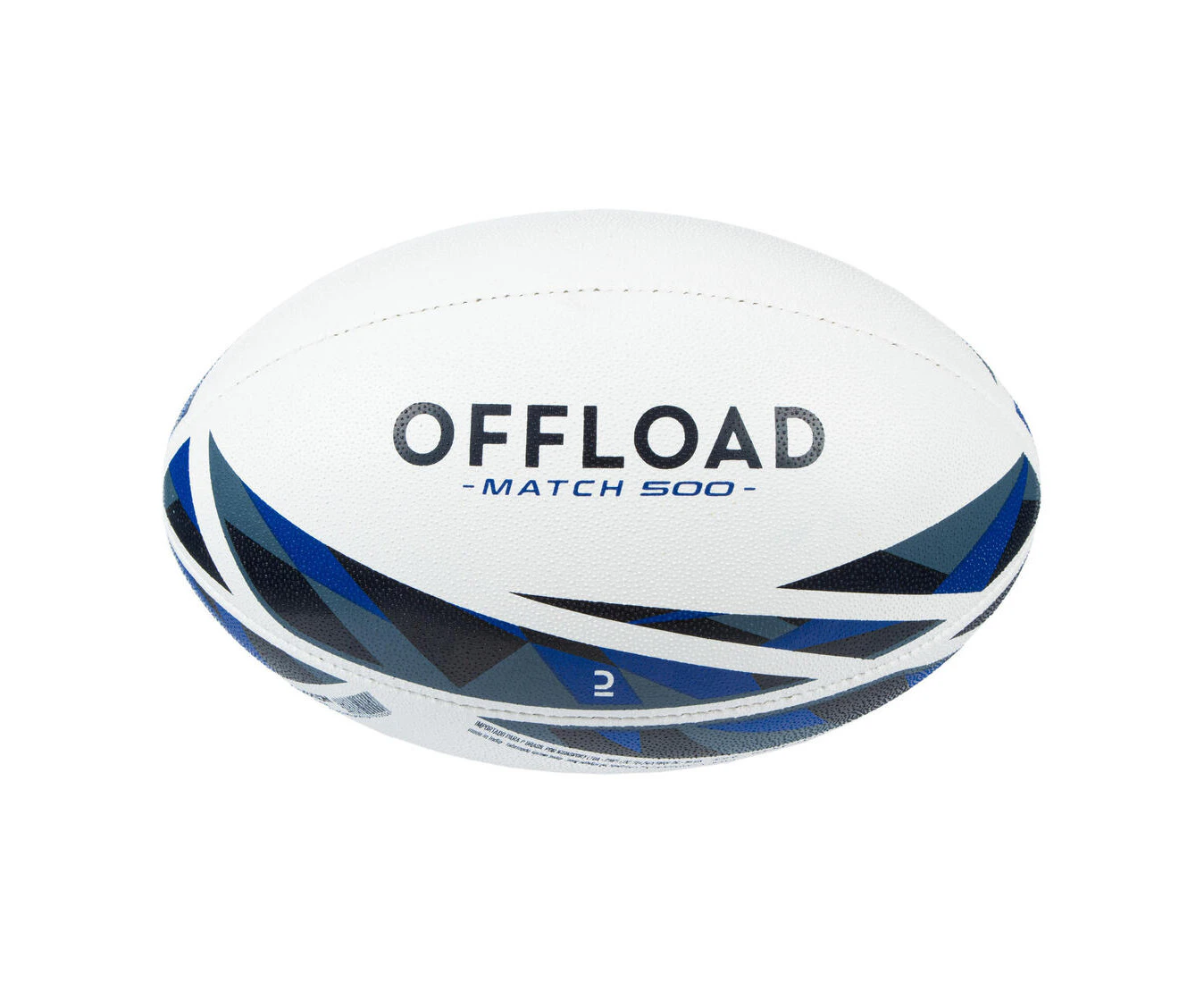 DECATHLON OFFLOAD Size 5 Rugby Ball R500 Match - Blue