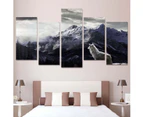 Home Decor Canvas Prints Painting Wall Art Snow Mountain Plateau Wolf Unframe
