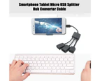 OTG Hub Adapter 3/4 Port Multifunctional Fast Transfer Stable Performance Widely Compatible Power Charging Portable Smartphone Tablet Micro