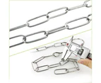 Stainless Steel Clothes Market Shop Display Hanging Chain Hooks With Ring Hanger Household