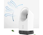 Handheld Fan Fashion Portable Simple Mini Cooling Fan Bladeless Desktop Fan for Household - White
