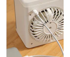 Air Cooler Large Capacity Water Tank Air Purification 2 Colors Humidifier Misting Fan for Home - White