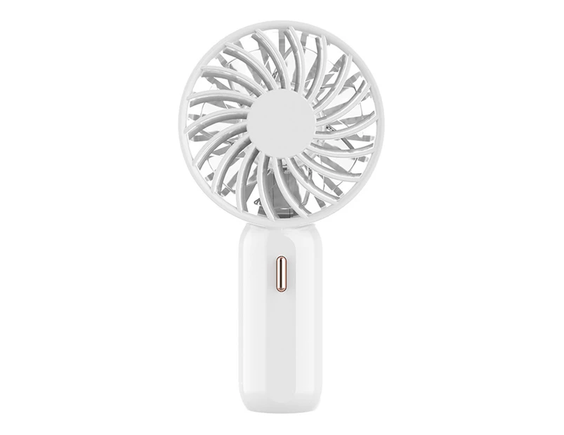 Mini Fan 3 Wind Speeds Portable with Hanging Rope Mini Handheld Fan for Home - White