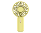 Mini Fan 3 Wind Speeds Portable with Hanging Rope Mini Handheld Fan for Home - Yellow