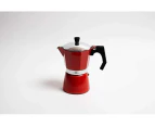 Coffee Culture Italian Stove Top Coffee Espresso Maker Percolator 9 cup Red