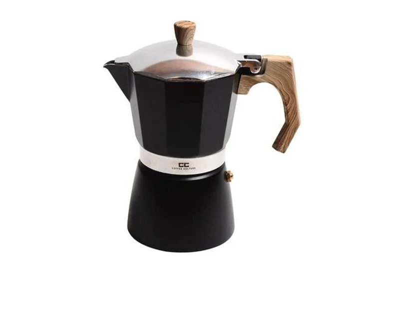 Coffee Culture Italian Stove Top Coffee Espresso Maker Percolator 9 cup Black