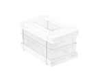 Boxsweden Crystal 2 Tier Drawer Tray with Dividers 30x18x22.5CM