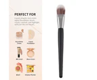 Makeup Brush Professional Portable Soft Safe Long Lifespan Cosmetics Tools Convenient BB Cream Foundation Brush for Female - Black