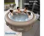 Best Seller - Up to 6 Person Bestway Inflatable Lay Z Spa 140 Massage Jets Hot Tub Bathtub Palm Springs 60017 Easy and Quick to Assemble