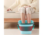 Folding Foot Spa Pedicure Bath Massage Tub Bucket Feet Basin Green