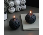 Round Moon Shaped Scented Candle Wax Decorative Candles Table Photo Prop Gift