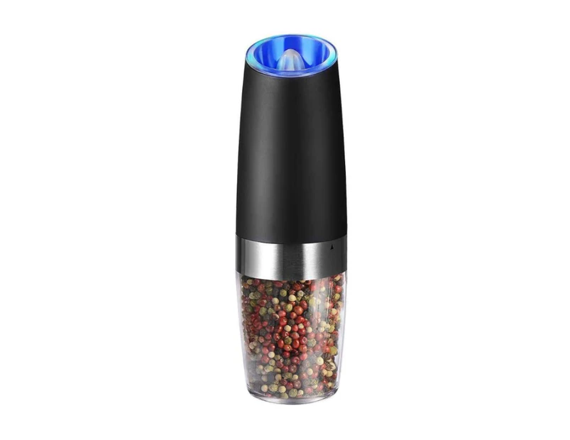 Pepper Grinder Gravity Electric Mill Battery Operated Automatic Salt With Blue Led Light