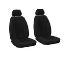 For Toyota Prado 120 Series 2003-2009 Custom Waterproof Front Black Seat Covers