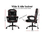 ALFORDSON Massage Office Chair Executive Recliner Gaming Racing Seat PU Leather