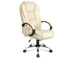 ALFORDSON Office Chair Tilt Adjustable Adam Beige