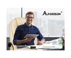 ALFORDSON Office Chair Tilt Adjustable Adam Beige