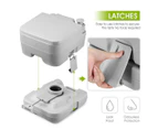 10L Outdoor Portable Camping Travel Toilet Flushable Potty Camp Caravan Boating P