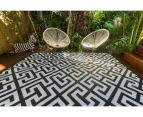 Outdoor Rug - Luxe Black and White