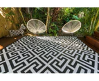 Outdoor Rug - Luxe Black and White