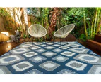 Outdoor Rug - Positano Blue And White